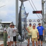 1st Place Blue Marlin, 1st Place Top Club Member, 1st Place Top Large Boat & 1st Place Top Male Angler Captain Patrick Ivy & Robert Burroughs (Breathe Easy - Quick Time)