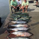 Nice Catch! ROFFS™ Client Frank Perna this past weekend, offshore Canyons out of Indian River, DE. "Yesterday was a great day on the water for Tom and I thanks to ROFFS™ report and some other recommendations from my mate Jim Bunting as well as seeing birds and whales. . Nevertheless we had over 50 bites from 7:22 AM to 1:30 PM with 6 lines …. Once there we saw small birds working the water and ran into whales as well. Bites were every 5-15 minutes constant bites with 2-4 rods bent over with water temps of 75.5-76 degrees. The bites were YFT, bigeye, and mahi mixed in . Tuna were jumping out of the water . We would have caught more if we had more people but I was driving and I had one guest. Plus the mate. There was not that many boats as it seems that many went to other areas",......... guess they did not have the great ROFFS™ Analysis. Thank you.
