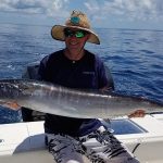 ROFFS™ Client Chad Knoerr (King Maker) had a great day fishing offshore Tampa FL.
"Thanks again for the Tampa Offshore report. We used your report to put Wahoo and Dolphin in the boat. But the day maker was raising our targeted species, Blue Marlin. I've been after them since last fall and we raised one got him to eat and came tight yesterday. He did shake the hook bit that’s how it goes. Here's a few pics to help confirm your 3 day hot spot was alive with Whales, Wahoo, Dolphin, Skip Jack, and Blue Marlin."