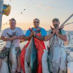 ROFFS™ client Robert Beaupartiant and his fellow crew mates, Kevin, Ritchie, Joe, Justin and "Whitey" (Mahi Mahi) fishing off Narragansett, RI. "Had a great trip, one of the best Bigeye bites I've seen in a long time, plenty of yellows as well" Looks like an awesome trip!