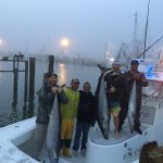 Nice triple wahoo hook-up (55, 78, and 92 Lbs!) by ROFFS™ clients Captain Kyle Billings, Kevan Billings and Eric Stephens.