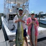 ROFFS™ Client Allen Downey Jr. (C Escape).
"Thank you! Caught this inshore the NE Corner of the Big Rock!! 54 pound dolphin and and 25 pound wahoo! And we were back at the dock before lunch!!"