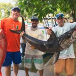 ROFFS™ client Capt. Steve Spagnuola recently (March 2019) caught some nice fish on the north coast of the Dominican Republic off Río San Juan. They have been daytime swordfishing and caught some nice swordfish along with great trophy size queen snapper.